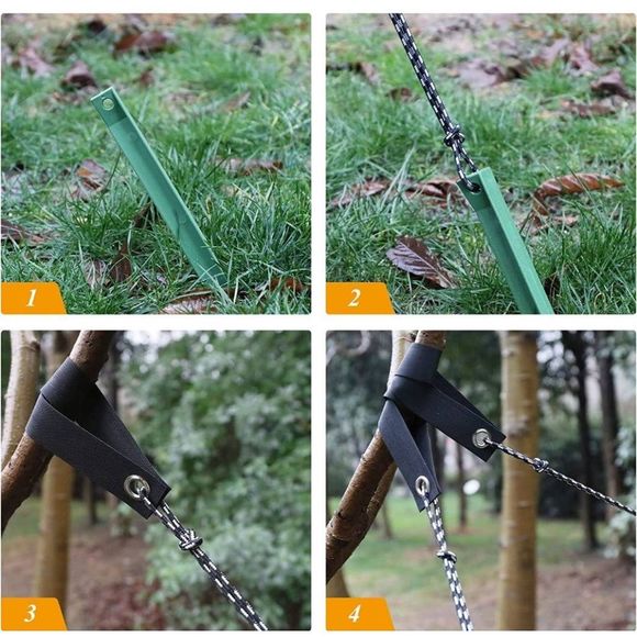 Tree Stakes Kit Anchor with Support Strap For Garden 2-Pack - Picture 4 of 5